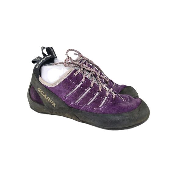 Scarpa Thunder Purple Climbing Shoes Size 41 US 9 Women's Rock Climb Shoes